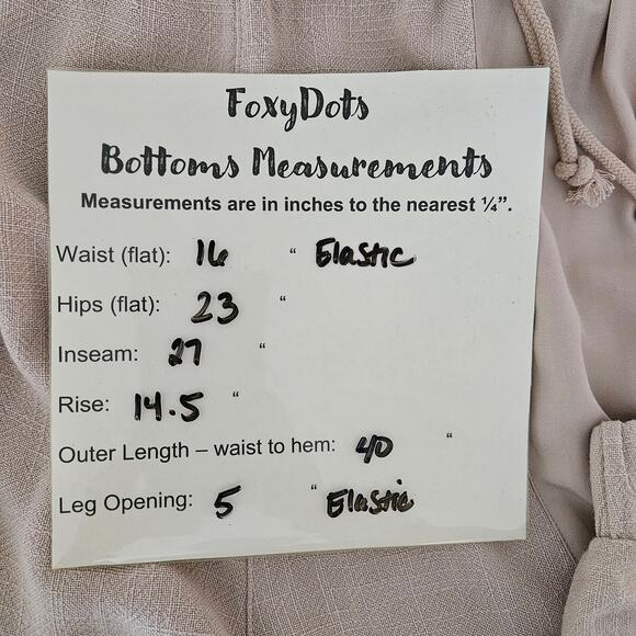 NWT BLANKNYC Ruffled Smocked Paperbag Elastic Waist Pull On Linen Jogger Pant L - Picture 9 of 12